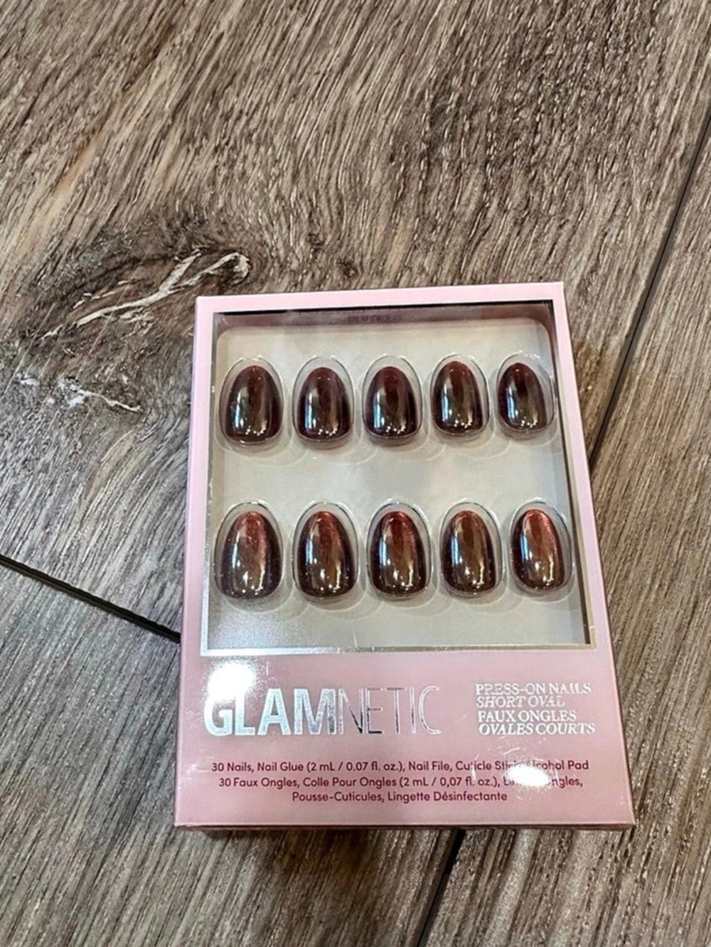 Glamnetic Magnetic Moscow Press-On Nails Brown